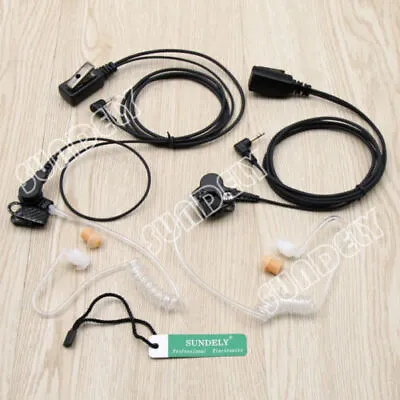 2x Motorola 1Pin Acoustic Tube Earpiece Headset Mic T7450R T7100 T7150 T7200 US • $24.95