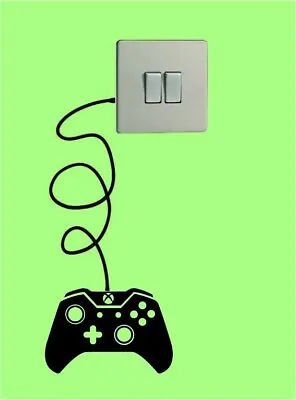 £3.87 • Buy Xbox Games Controller Light Switch Black Vinyl Sticker Wall Decal 