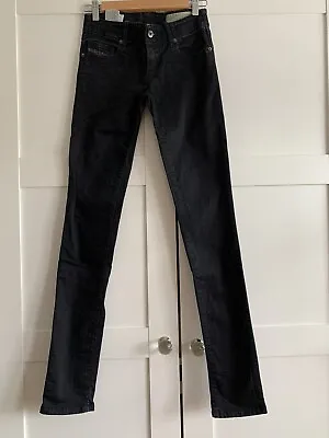 £15 • Buy Diesel Black Grupee Jeans Low Rise W24 L32