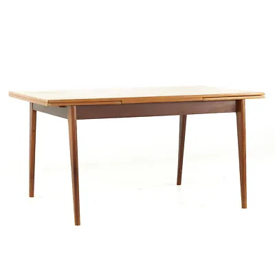 Johannes Andersen Style Mid Century Teak Hidden Leaf Dining Table • $3547