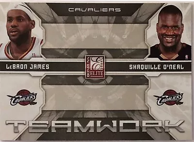 LeBron James/Shaquille O'Neal/Cavs  2009-10  Donruss Elite Teamwork Card • $9.99
