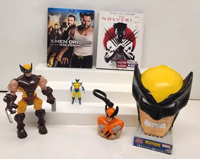 Mega Bloks 2004 Marvel WOLVERINE Building 50+pc Backpack Clip & More Lot Of 6 • $15.99