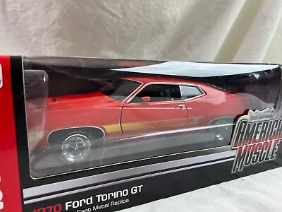 1/18 Diecast American Muscle Auto World 1970  Ford Torino GT Orange • $52