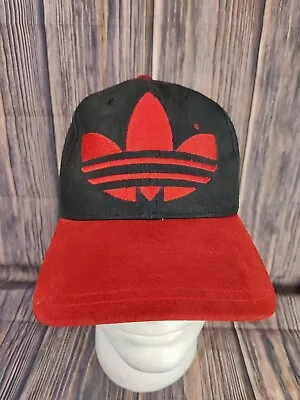 Adidas Vintage Trefoil Snapback With Strap Logo Hat Cap 80s 90s Hip Hop Rare • $22.46