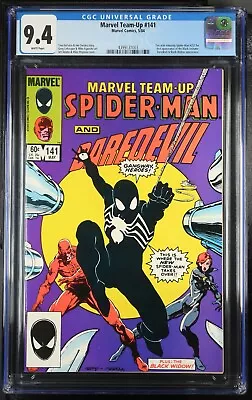 Marvel Team-up #141 Cgc 9.4 Nm 1st Black Costume 1984 Venom Spider-man Mega-key • $174.99