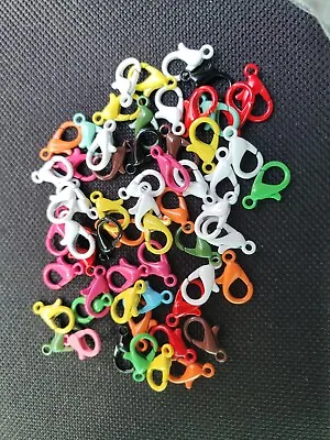 DIY 1 Pc Colorful Rainbow Lobster Clasps For Jewelry Making Repairs 12 Mm X 7 Mm • $1.75