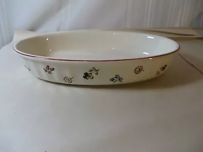 VILLEROY & BOCH - Petit Fleur - 12  OVAL BAKER CASSEROLE DISH  • $21.11