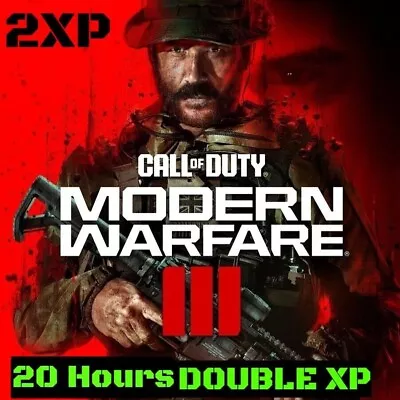 Call Of Duty Modern Warfare 3 (COD MW3) 20 Hours Double XP CODES 2XP 🔥INSTANT🔥 • $7.99