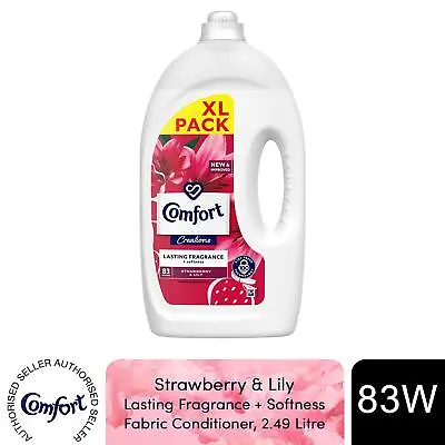 Comfort Fabric Conditioner Lasting Fragrance+Softness Strawberry &Lily 2.49L 83W • £24.49