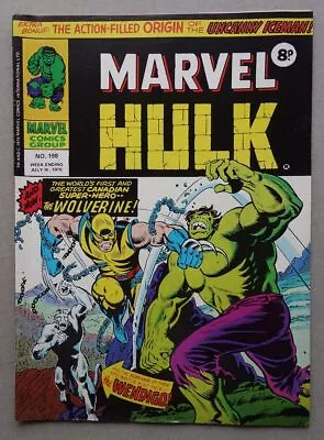 $83.95 • Buy Mighty World Of Marvel Comic #198 - Jul 14 1976 Wolverine FN/FN+