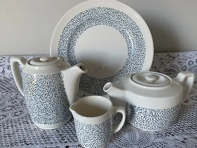 Blue Maze Breakfast Set - Ashworth Bros Designed By 'Lady Casson For SS Canberra • £65