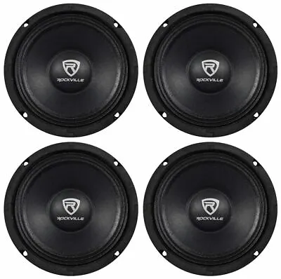 (4) Rockville RM68PRO 6.5  800 Watt 8 Ohm Midbass/Midrange Car Speakers • $84.80