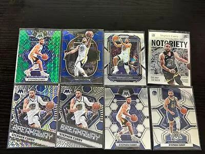 Panini Mosaic Stephen Curry 8 Card Lot - Green + Silver + Inserts + Base • $10