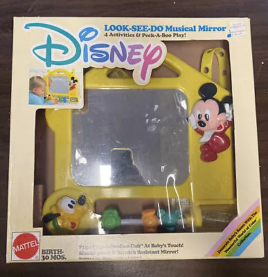 Vintage Disney Baby Look-See-Do Musical Mirror Mattel • $39.99