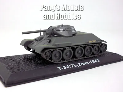 T-34 (T-34-76 T-34/76) Russian Main Battle Tank 1943 1/72 Scale Diecast Model • $32.99