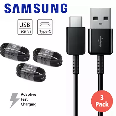 3 Pack Type C Cable Fast Charger USB For Genuine Samsung Galaxy S21 S22 S23 Plus • $14.95