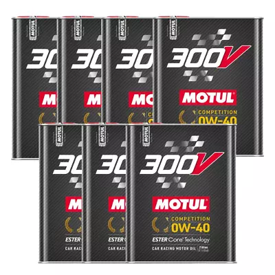 Motul 300V Competition 0W40 100% Synthetic Engine Racing Oil 110857 2L 7 Pack • $218.39
