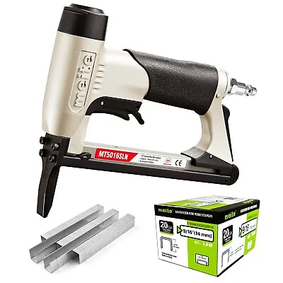 Meite 20GA 1/2-in Crown Air Upholstery Stapler Long Nose MT5016SLN With Staples • $93