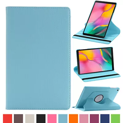 For Samsung Galaxy Tab A 10.1  SM-T580 Tablet Leather Folio Swivel Case Cover • $14.64