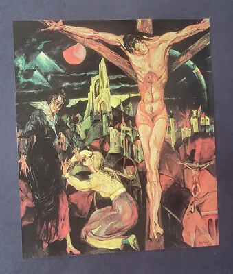 Max Ernst  Crucifixion   Mounted Offset Color Lithograph 1977 • $39.99