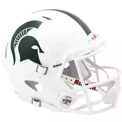 Michigan State Spartans (matte White) Speed Authentic Football Helmet • $259.99