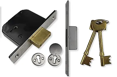 Mortice Dead Lock 5 Lever Door Lock British Standard Chubb Retro Fit 67mm & 80mm • £29.10
