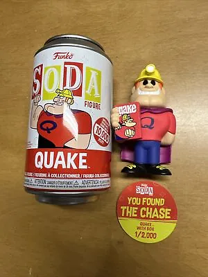 Funko Vinyl SODA Quaker Oats Mascot Quake With Box Limited Edition Chase 1:2000 • $30