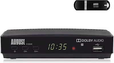 £46.95 • Buy Freeview Set Top Box Recorder HD TV Receiver USB 32GB PVR EPG HDMI SCART DVB400