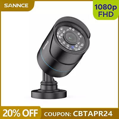 SANNCE 1080P HD CCTV Bullet Security Camera 4in1 AHD/TVI/CVI/CVBS 3000TVL IP66 • $24.89