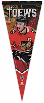 JONATHAN TOEWS Chicago Blackhawks 2023 NHL Action Series Premium Felt PENNANT • $16.19