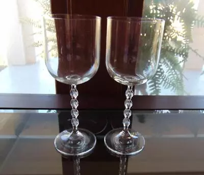 Mikasa VENETIAN PEARLS Crystal Goblet 12 Oz Set Of 2 Glasses • $19.99