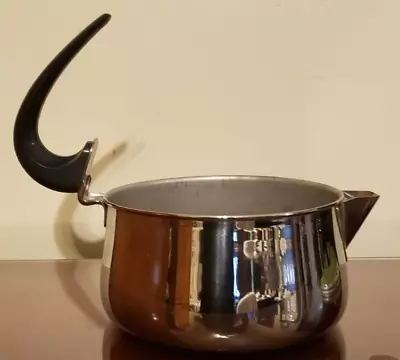 VTG Mid-Century Farberware 2 Qt. Stainless Steel Tea Kettle Swoop Handle • $14.99