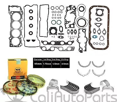 91-97 Toyota Previa Supercharged 2.4l Dohc 2tzfe 2tzfze *engine Re-ring Kit* • $159.95