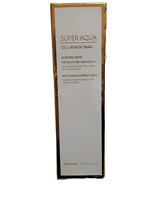 MISSHA Super Aqua Cell Renew Snail Sleeping Mask 3.71 Fl.oz 05/2024 Box Wear  • $19.88