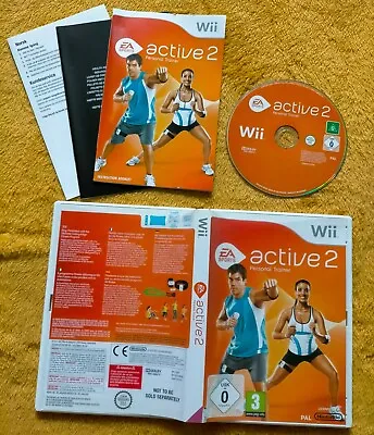 EA Sports Active 2: Personal Trainer (Wii Nintendo 2010) NEAR MINT Complete PAL • £4.99