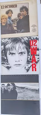 U2 Vinyl L .P.  Bundle X 3.  War  Joshua Tree October.  • £30