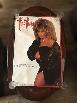 Rare Tina Turner Promo Large Poster Vintage 1986 Break Every Rule Album • $35