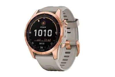 Garmin Fenix 7S Solar GPS Smart Sport Watch (Rose Gold/Light Sand Band) Smart • $1351.46