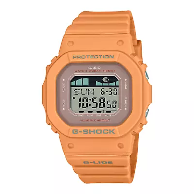New Casio G-Shock G-lide Tide Graph Orange Resin Watch GLXS5600-4 • $92.99