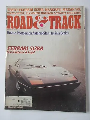 Road & Track Magazine March 1978 Ferrari 512BB Maserati Merak SS Volvo 242GT  • $9.99