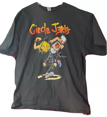 Circle Jerks West Coast Concert Tour 2022 T-shirtHeavy Cotton 2XL Adolescents NA • $35