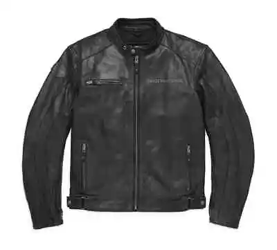 H D Motorbike Jacket Men's Blouson CUIR Skull Reflective Biker Leather Jacket • $95