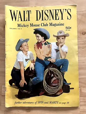 Vintage Walt Disney's Mickey Mouse Club Magazine Annette Volume 2 Number 3 • $39.99