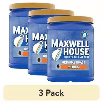 (3 Pack) Maxwell House Original Roast Ground Coffee 42.5 Oz. Canister • $34.99