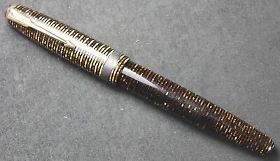 Parker Vacumatic Brown Stripe Fountain Pen - Vintage • $107.99