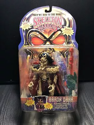 Vintage Skeleton Warriors Baron Dark Figure New Sealed CIB 1994 Playmates • $19