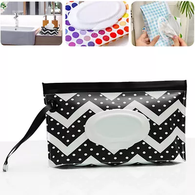 Portable Travel Bags Paper Dispenser Box Wet Wipe Pouch Wet Wipe Bag Wipes Case • £3.99