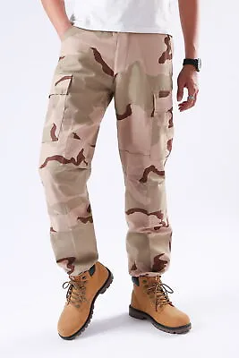 BACKBONE Mens Military Tactical BDU Camouflage Pants Casual Cargo Pants Trousers • $38.99