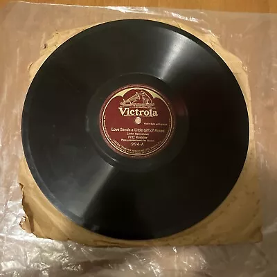 Fritz Kreisler 78rpm Victrola Records 994 World Is Waiting & Love Sends Roses • $9.99