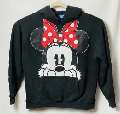 Disney Women Minnie Mouse Fleece Hoodie Black Size M • $18.40